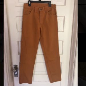 VINTAGE LEVI’S Sta-Prest “Big E” Burnt Orange Jean